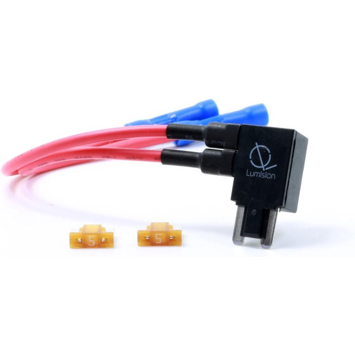 Lumision Dual Fuse Tap Low Profile LP Mini ATT with 5 AMP Fuses Automotive Boat RV