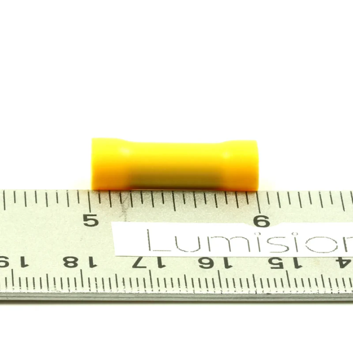 10 Pack 10-12AWG Yellow Gauge Butt Connector Terminal Wire Splice