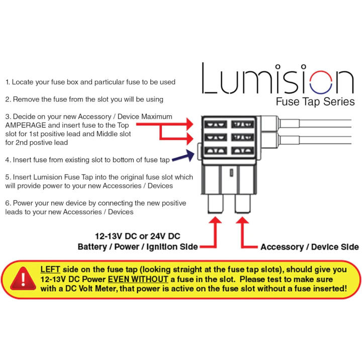 Lumision Dual Fuse Tap Regular ATO ATC APR with 5 AMP Fuses