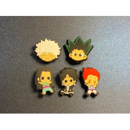 5PC Hunter X Hunter Soft PVC Shoe Croc Charms
