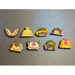 8PC Avatar The Last Airbender Soft PVC Shoe Croc Charms