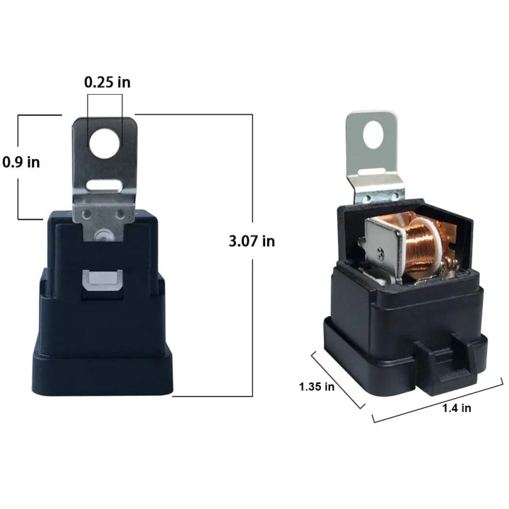 Lumision 30AMP 12V DC Water proof Relay and Harness 5-PIN SPDT Bosch Style 30A