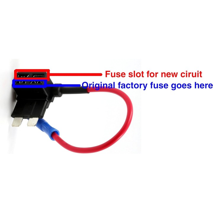 ADD CIRCUIT ATO ATC FUSE TAP Add ON DUAL CIRCUIT ADAPTER AUTO CAR TERMINAL + FUSE SET 5, 7.5, 10, 15, 20 AMPS