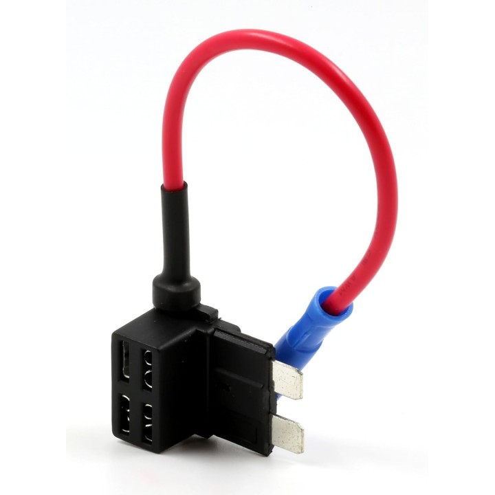 ADD CIRCUIT ATO ATC FUSE TAP Add ON DUAL CIRCUIT ADAPTER AUTO CAR TERMINAL + FUSE SET 5, 7.5, 10, 15, 20 AMPS